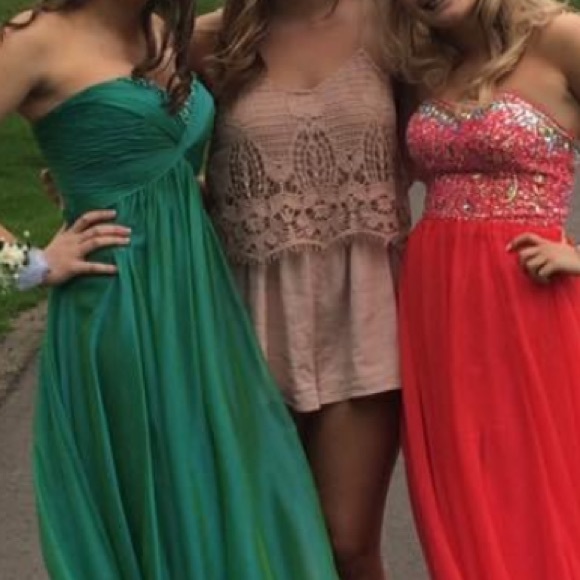 American Eagle Blush Laced Romper - Picture 3 of 3